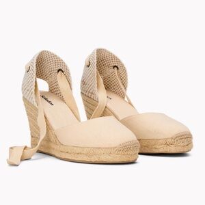 Soludos Espadrille Wedges in Ivory